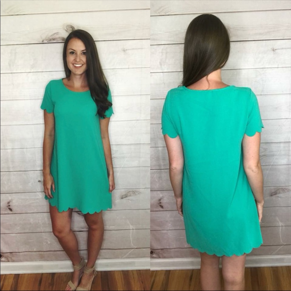 NWOT Jade scallop dress